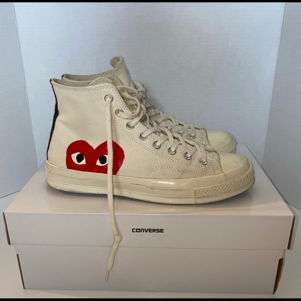 CDG Converse (Cream)